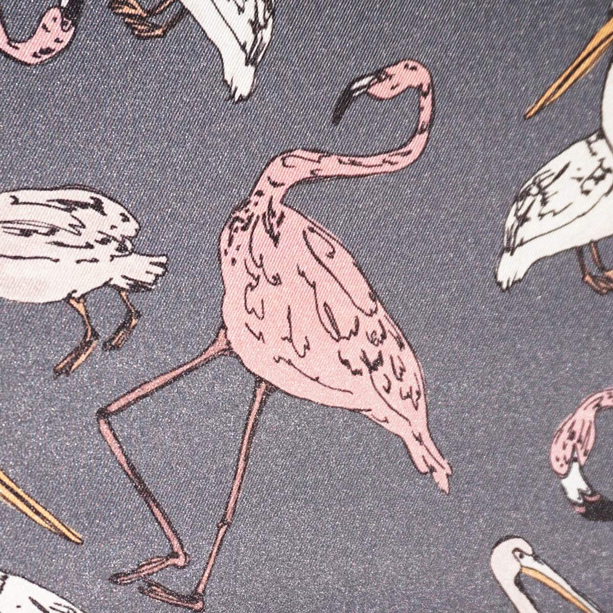 Pink Flamingos. Arisan Oversized Viscose Scarf. Handmade in USA