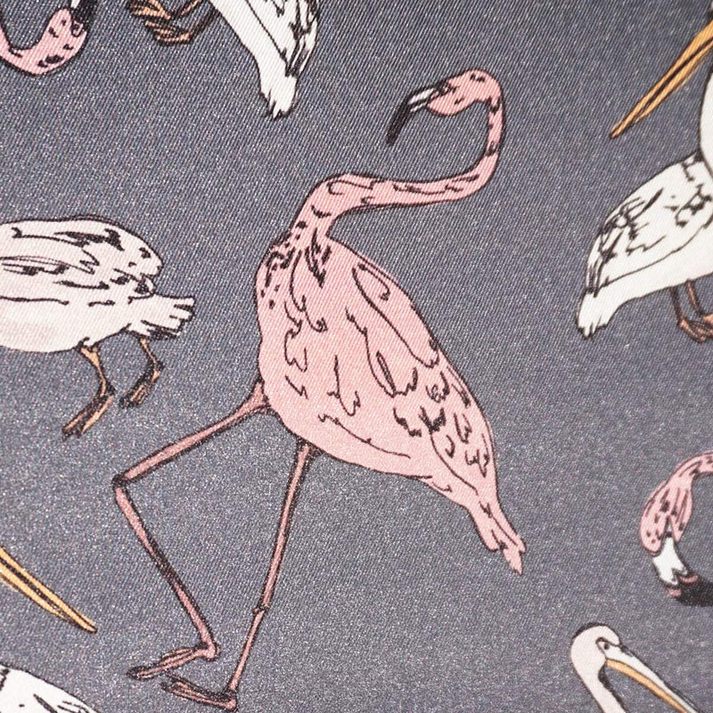 Pink Flamingos. Arisan Oversized Viscose Scarf. Handmade in USA