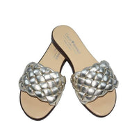 Orabella Braided Slides, Gold