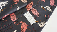 Pink Flamingos. Arisan Oversized Viscose Scarf. Handmade in USA