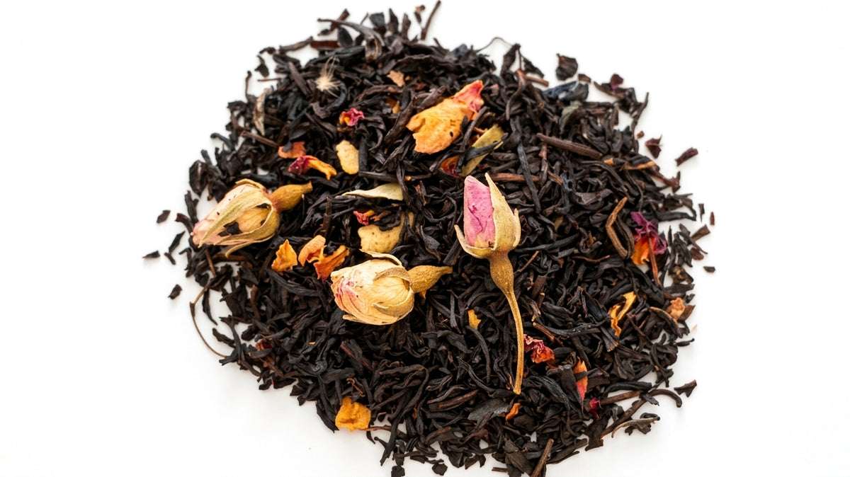 Marzipan Walnut Rose Black Tea, Loose Leaf, 1.5oz.