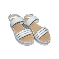 Anetta  Platform Sandals, White Silver